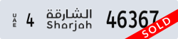sharjah - code - 4 - number -46367