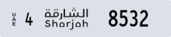 sharjah - code - 4 - number -8532