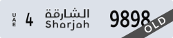 sharjah - code - 4 - number -9898