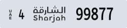 sharjah - code - 4 - number -99798