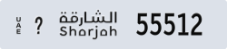 sharjah - code - _ - number -55512