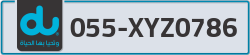  - code - 055 - number -XYZ0786