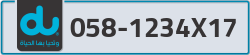  - code - 058 - number -1234X17