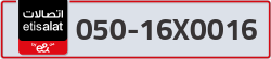  - code - 050 - number -16X0016