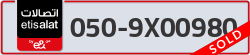  - code - 050 - number -9X00980
