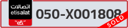  - code - 050 - number -X001808