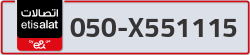  - code - 050 - number -X551115