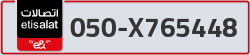  - code - 050 - number -X765448