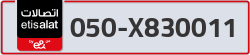  - code - 050 - number -X830011