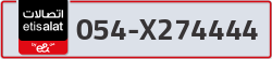  - code - 054 - number -X274444