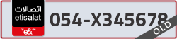  - code - 054 - number -X345678
