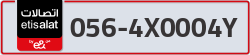  - code - 056 - number -4X0004Y