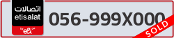 - code - 056 - number -999X000