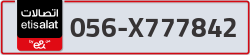  - code - 056 - number -X777842